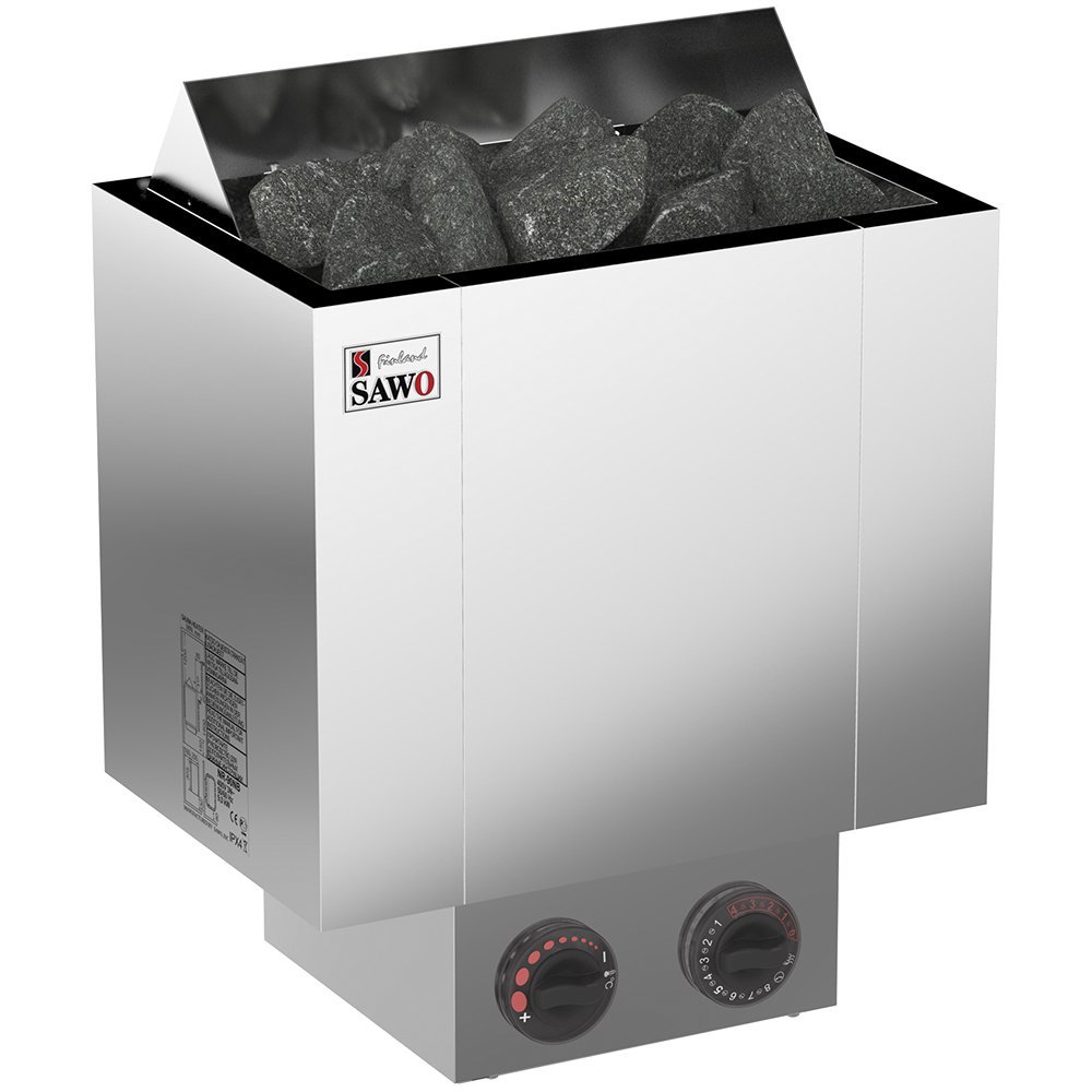 Электрическая печь Nordex 6 кВт со встроенным пультом управления и блоком мощности