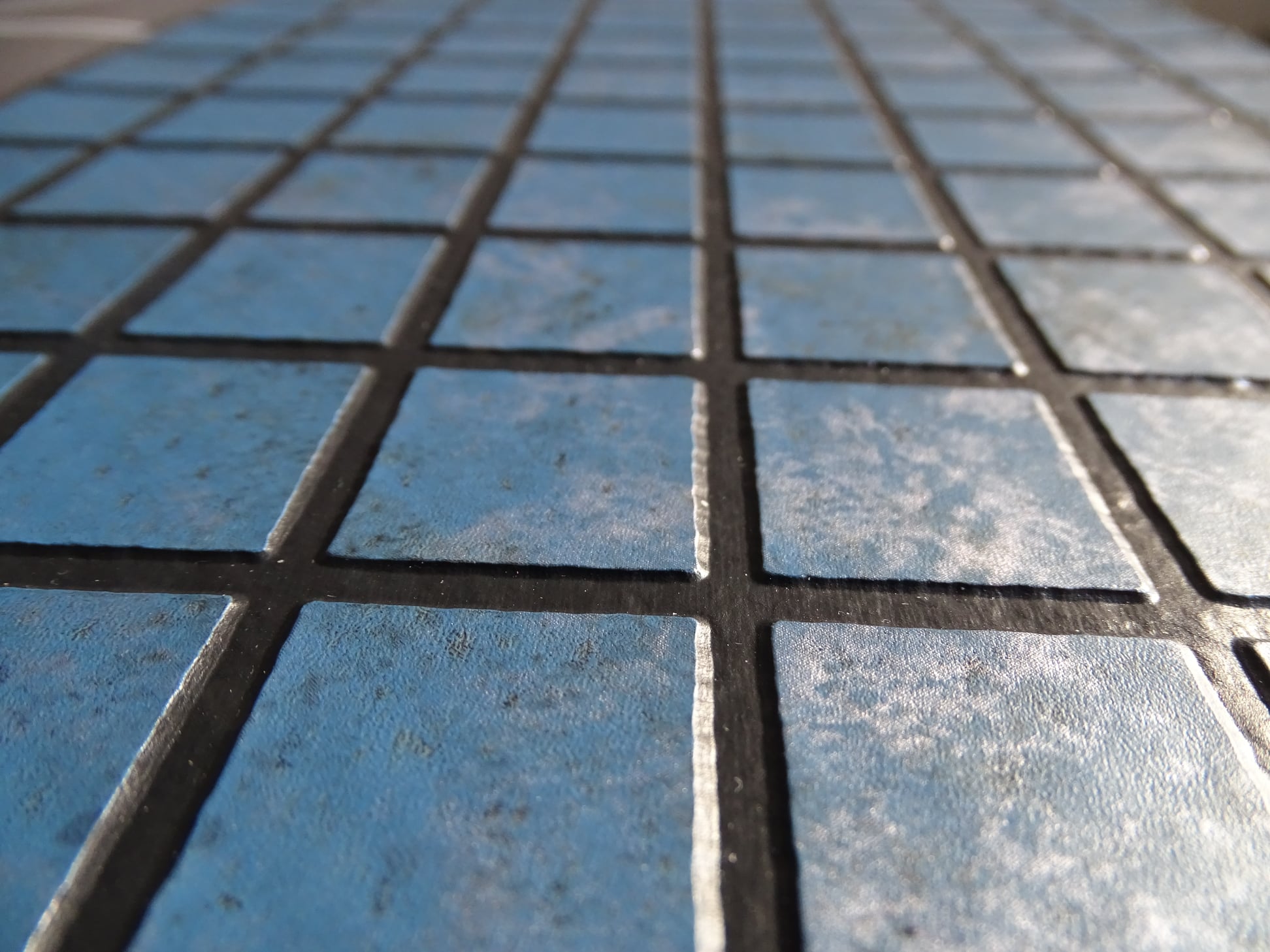 Пленка ПВХ для бассейна Haogenplast Matrix Blue Black Strip 3D мозаика