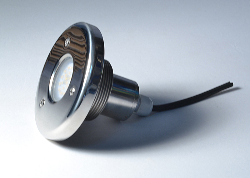 АТ 16.11 Прожектор из нержавеющей стали "Mini" светодиодный 3 Вт "RGB", 2" Н.Р., плитка