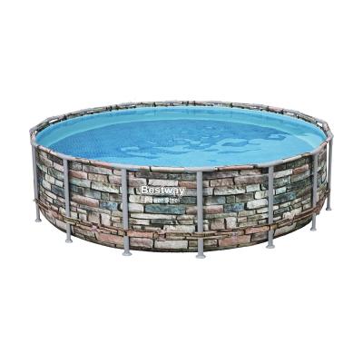 Каркасный бассейн Bestway Loft 56966 (488х122 см) с картриджным фильтром, лестницей и защитным тентом