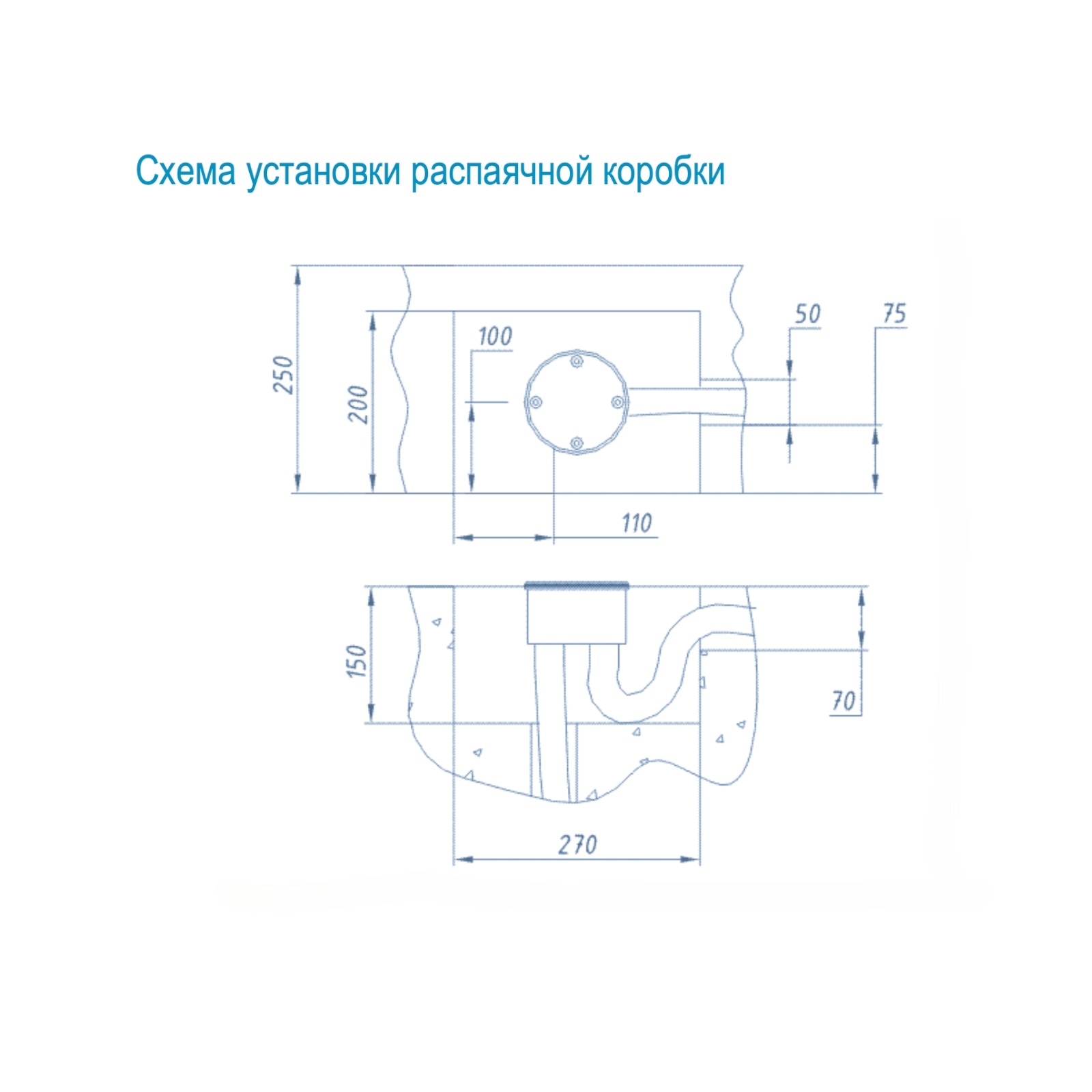 АТ 07.01 РАСПАЯЧНАЯ КОРОБКА круглая D=115 мм, PG-13,5