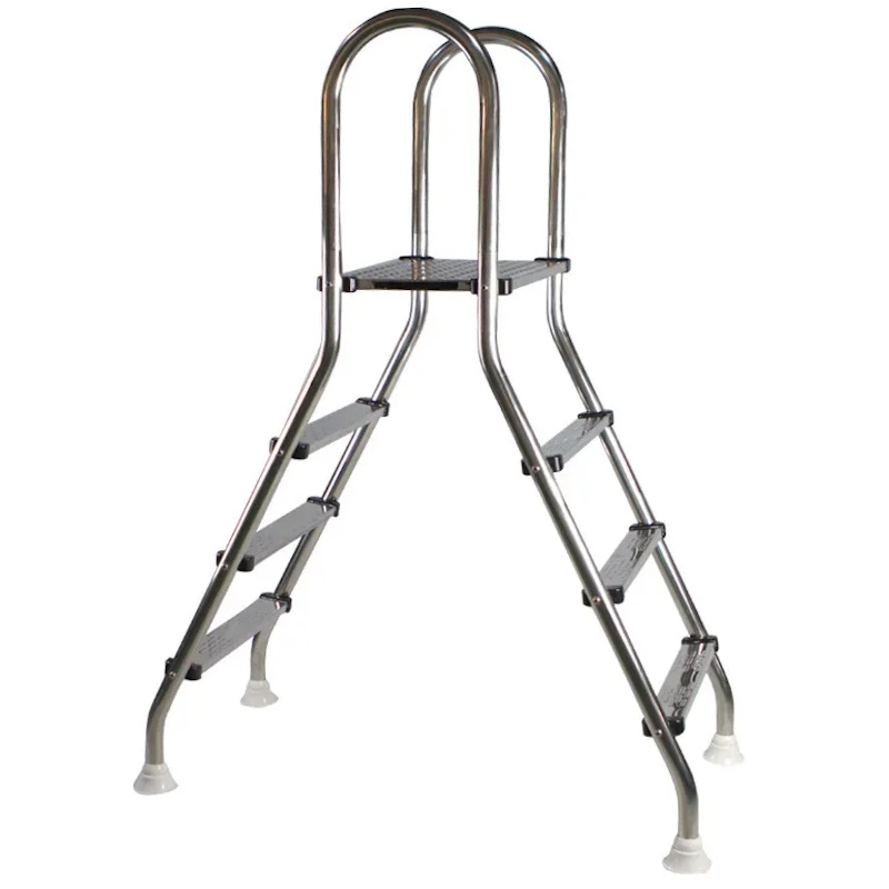 Лестница Poolline SP415 4+4 ступени двусторонняя