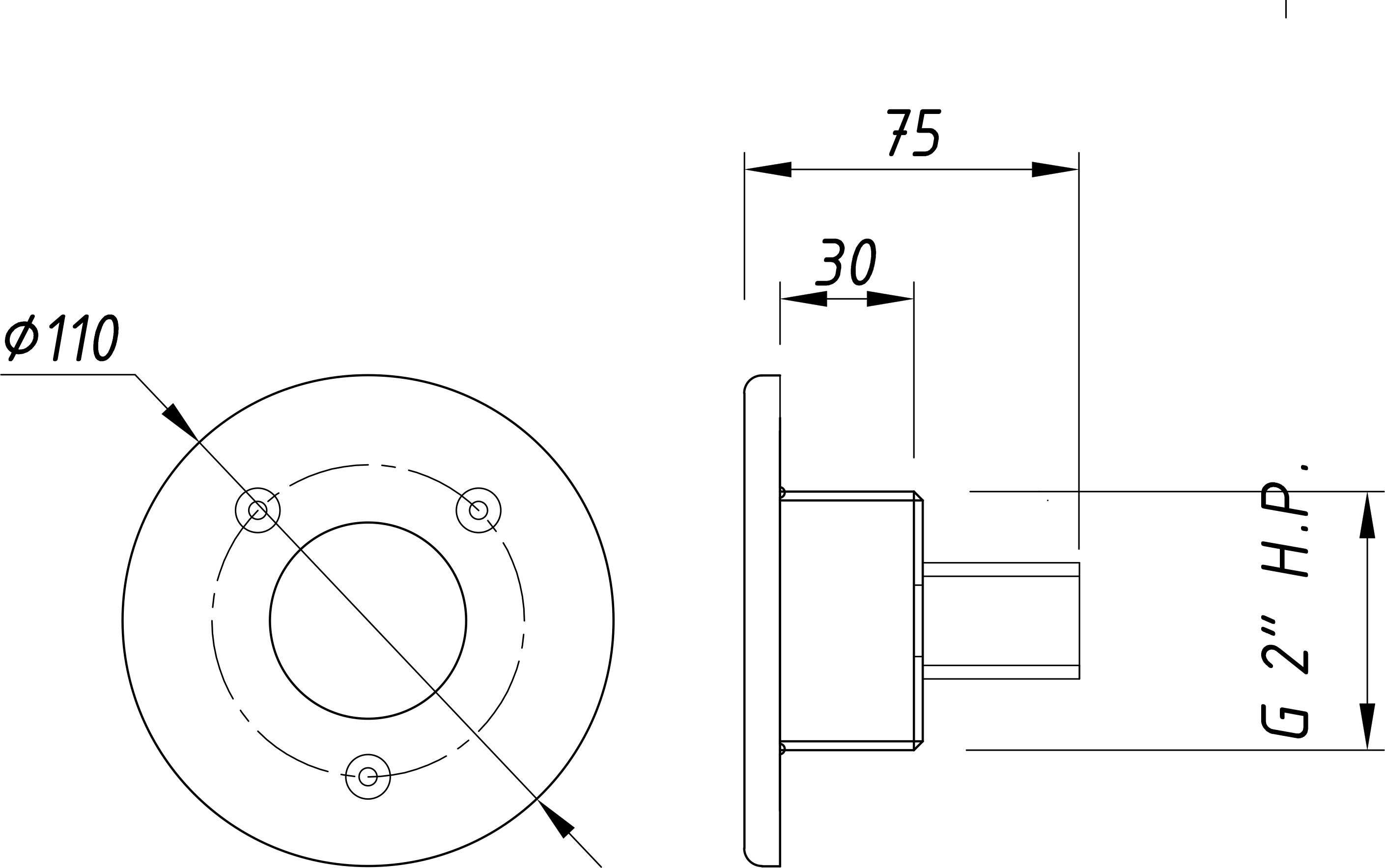АТ 16.11 Прожектор из нержавеющей стали "Mini" светодиодный 3 Вт "RGB", 2" Н.Р., плитка