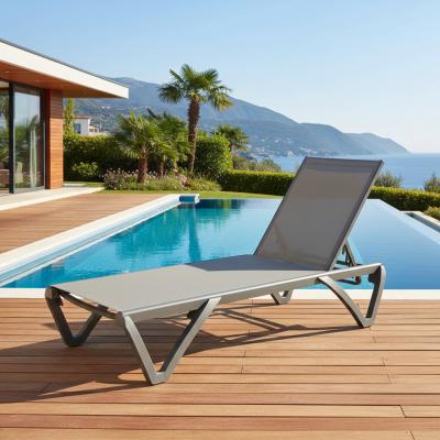 Шезлонг Stylish Patio LLDZ0585 серый