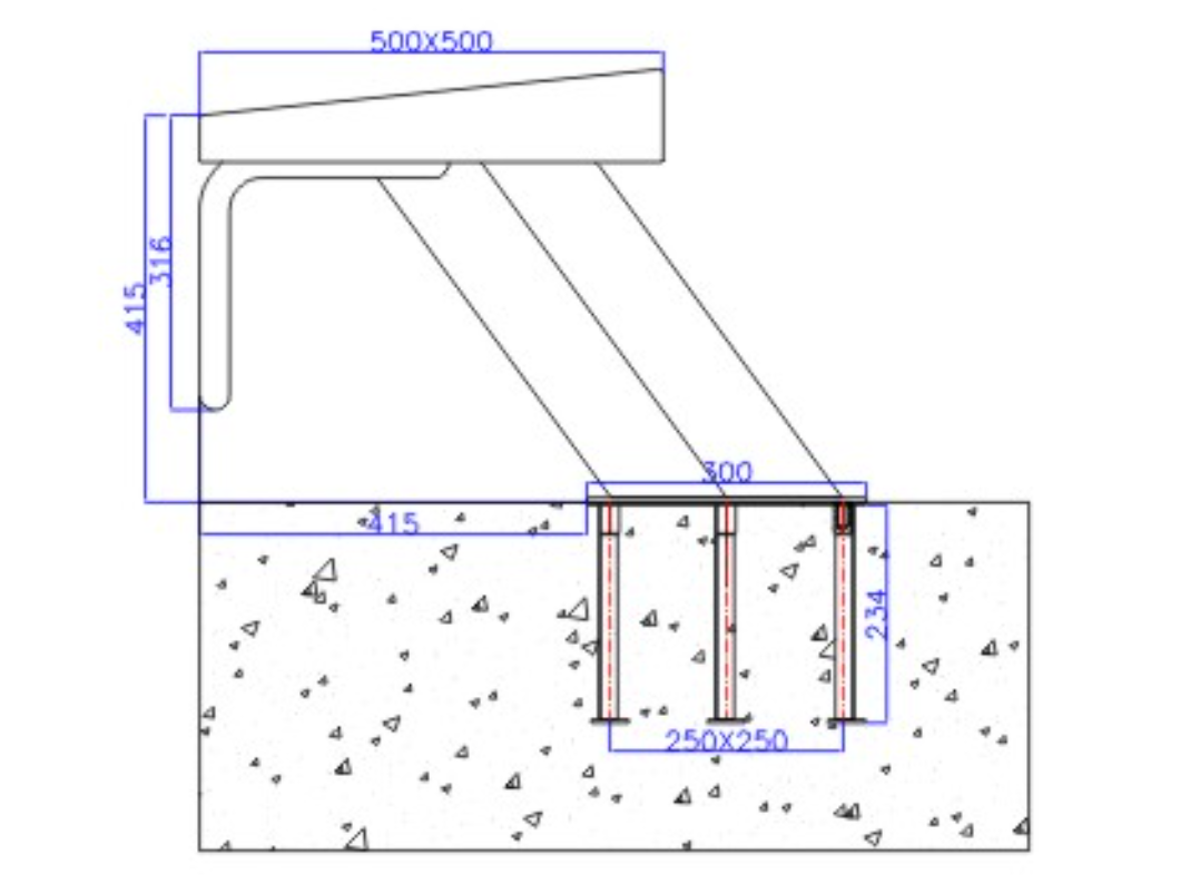 Стартовая тумба AquaViva наклонная из нержавейки (400 мм)