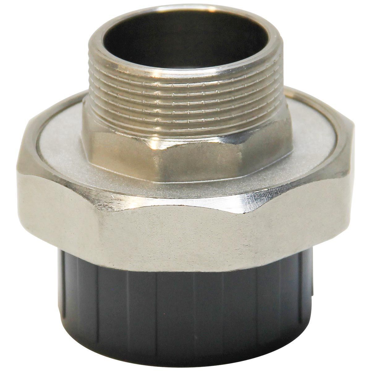 Муфта разборная переходная ПВХ/латунь НР AQUAVIVA