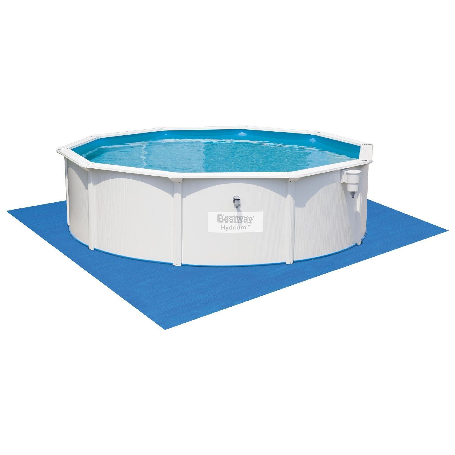 Сборный круглый бассейн Bestway Hydrium 56384 (460х120 см) с песочным фильтром, лестницей и тентом