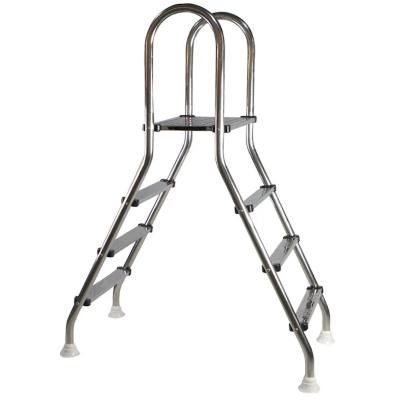 Лестница Poolline SP415 4+4 ступени двусторонняя