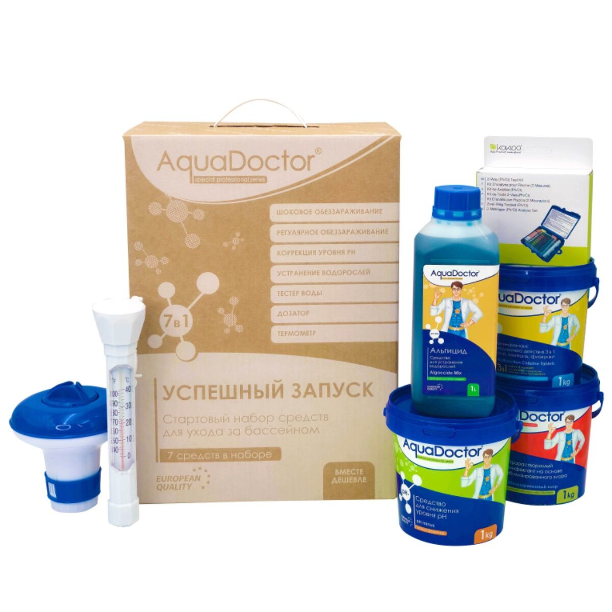 Стартовый набор для бассейна AquaDoctor 7 в 1