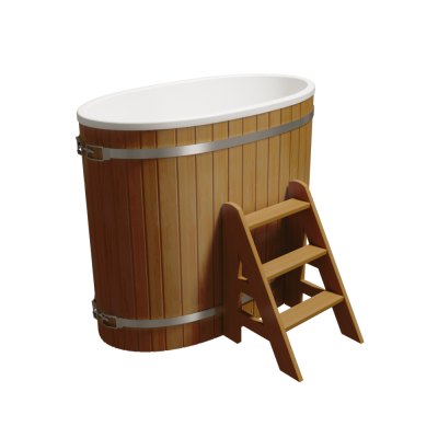 Купель двухместная PolarSpa Стандарт ++ K98ТР Термососна, без печи