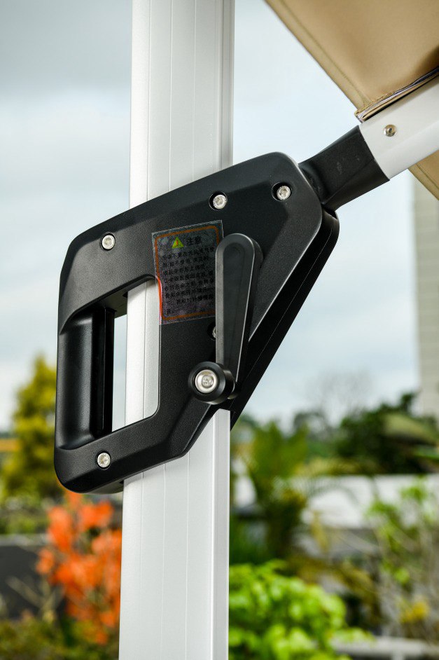 Зонт садовый квадратный 3х3 м бежевый