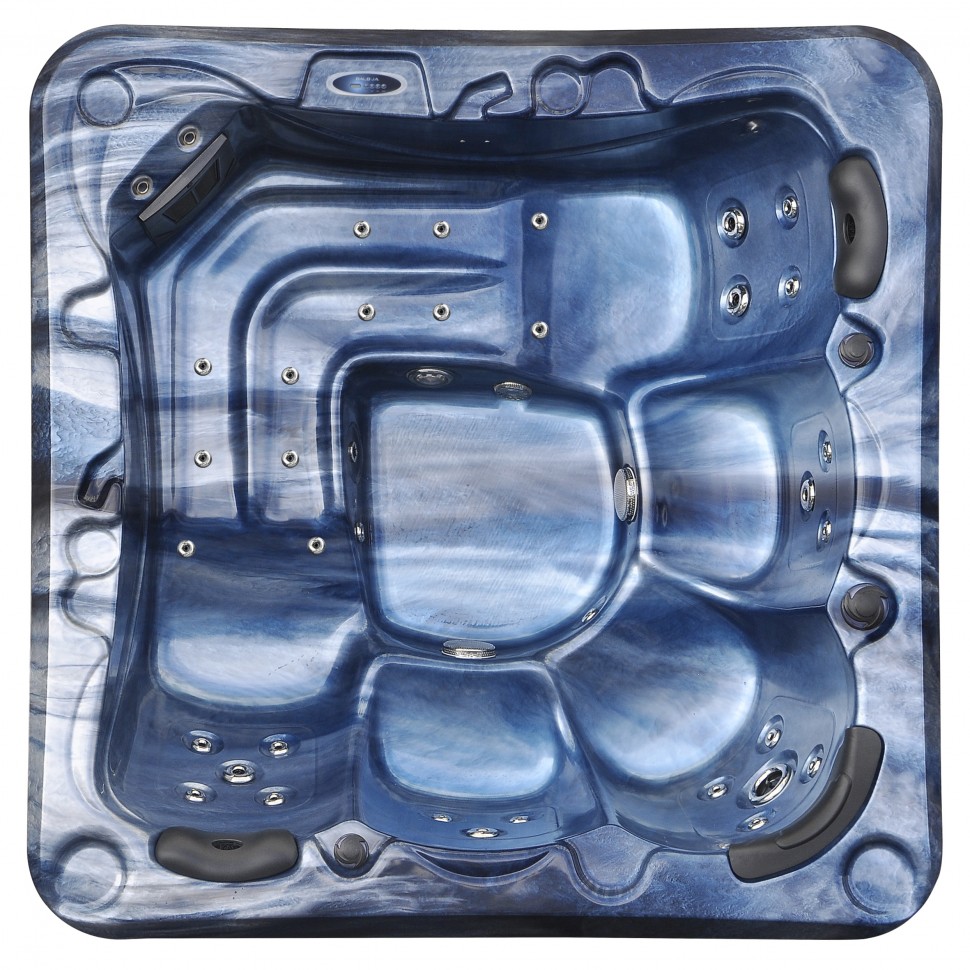 Гидромассажный спа бассейн Kingston JCS-28A чаша Silver marble, панели P-01 (Coffe)