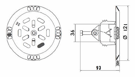 АТ 03.38 ФОРСУНКА РАСПОРНЫЙ МЕХАНИЗМ ДОННАЯ