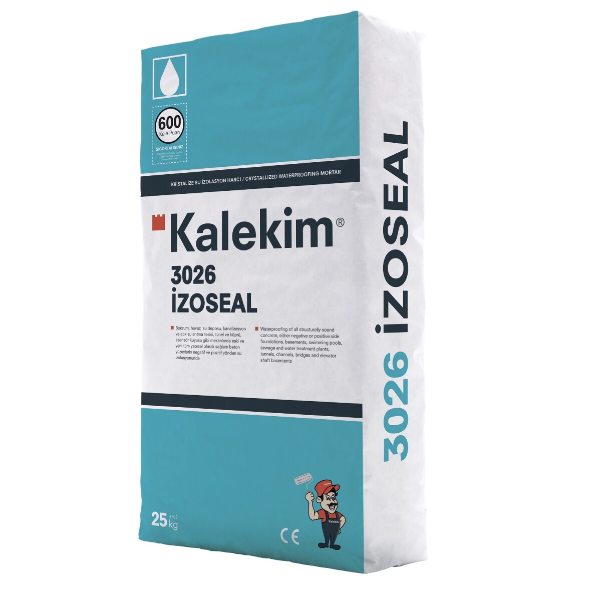 Кристаллический гидроизоляционный материал Kalekim Izoseal 3026 (25 кг)