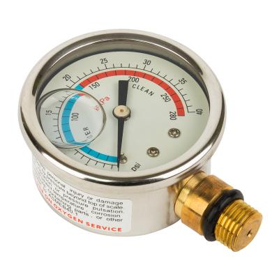 Манометр Aquaviva (06011032), стальной, боковое Манометр Aquaviva (06011032), стальной, боковое